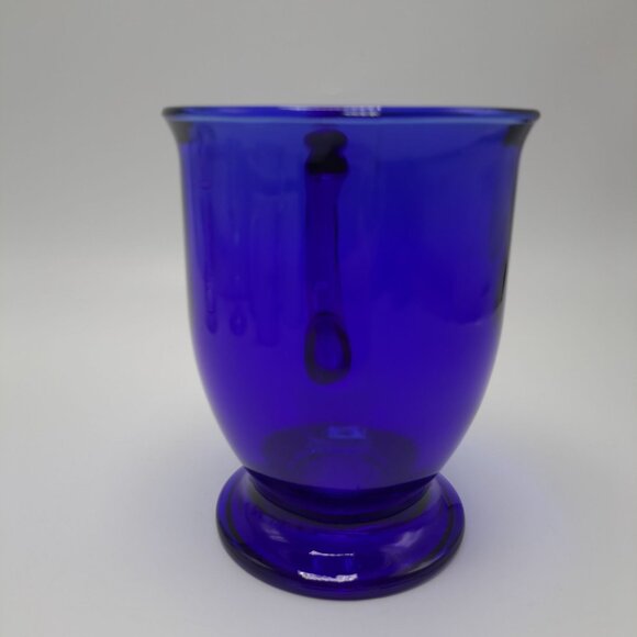 Vintage Anchor Hocking Cobalt Blue Glass Coffee Mug - Picture 5 of 12